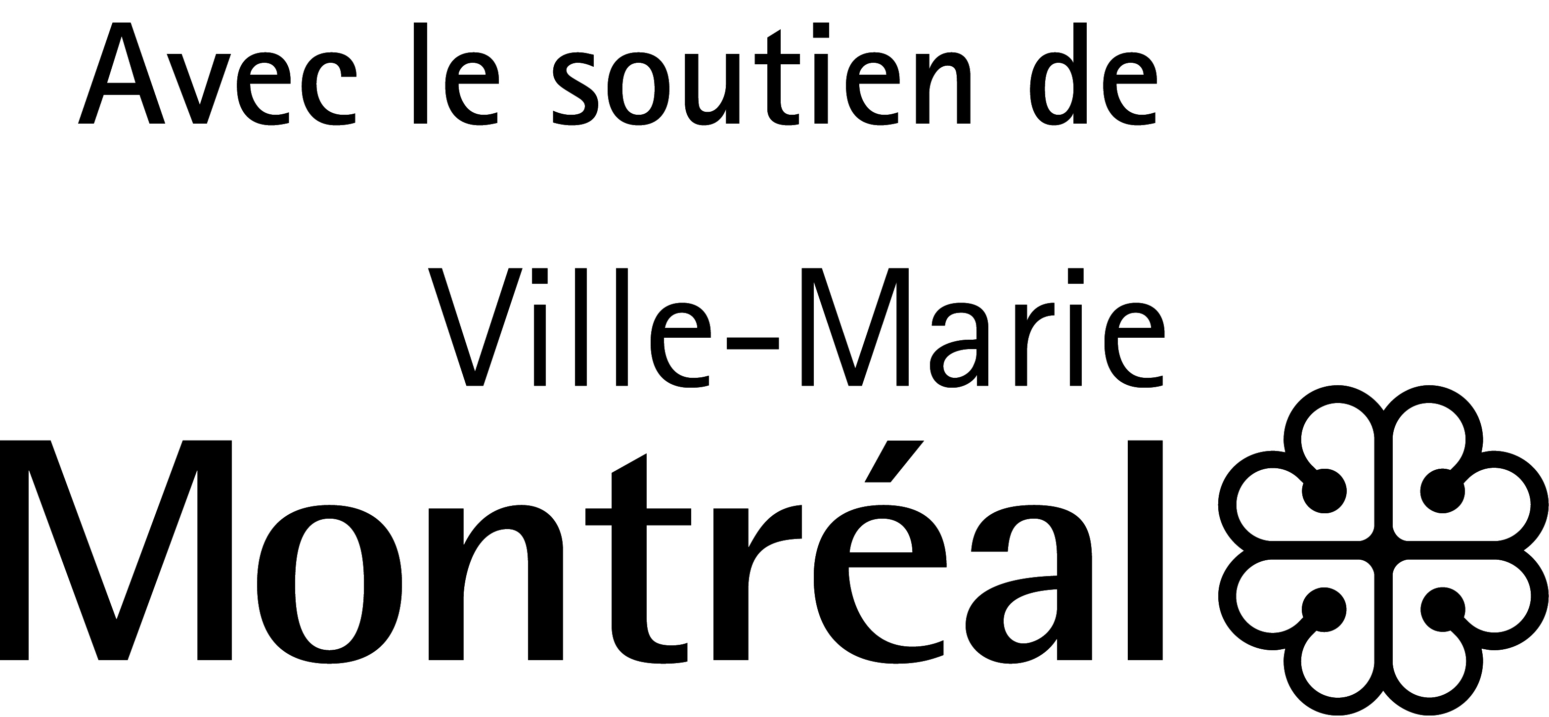 Logo Ville Marie Avec le soutien Noir 600 dpi